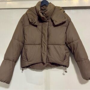 Zara Tan Puffer Jacket